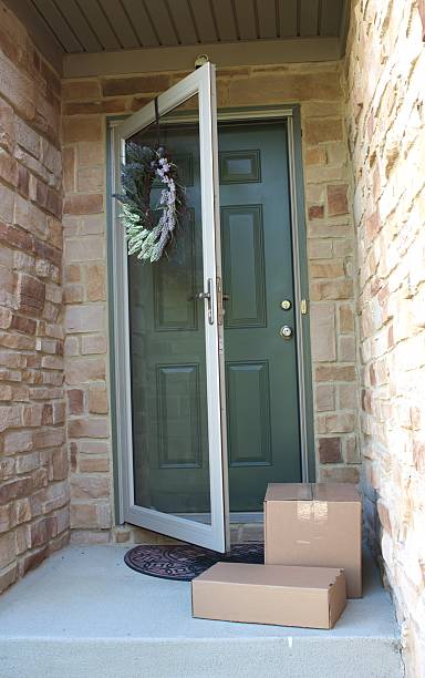 istock Delivered Packages at Residence Door 2224638051
