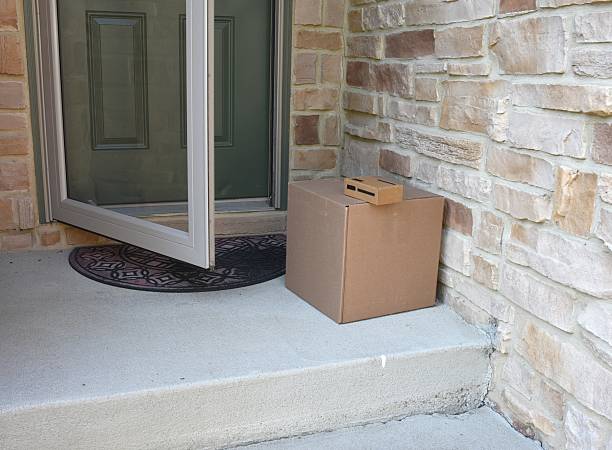 istock Close-Up of Package delivery at Front Door 2224638052
