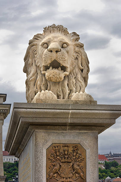 istock Lion sculpture on the Szechenyi Bridge 2224639704
