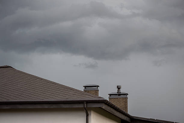 istock stormy weather in the village 2224640169