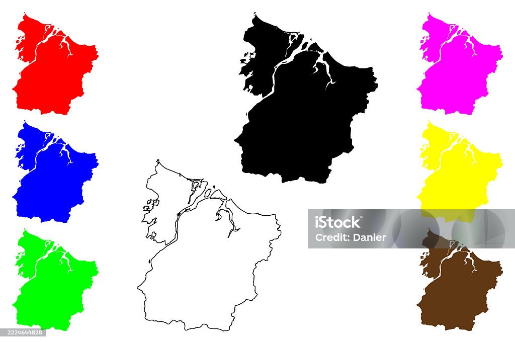 Ise Map Ise City Map Vector Illustration Scribble Sketch Iseshi Or Ujiyamada ...