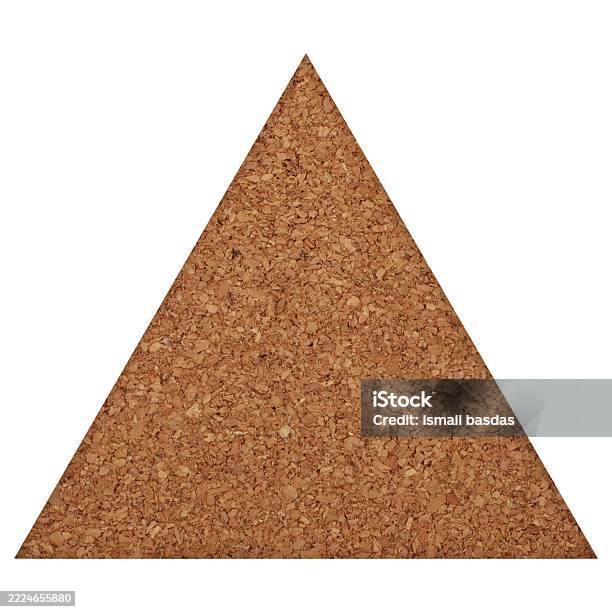 Set Of Cork Textured Note Boards Triangular Shape Isolaated Background ...