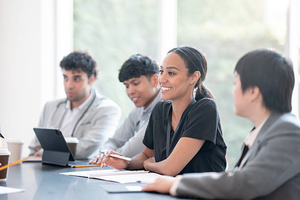 istock Modern Team Collaboration During a Business Meeting in a Professional Office Setting 2224663072