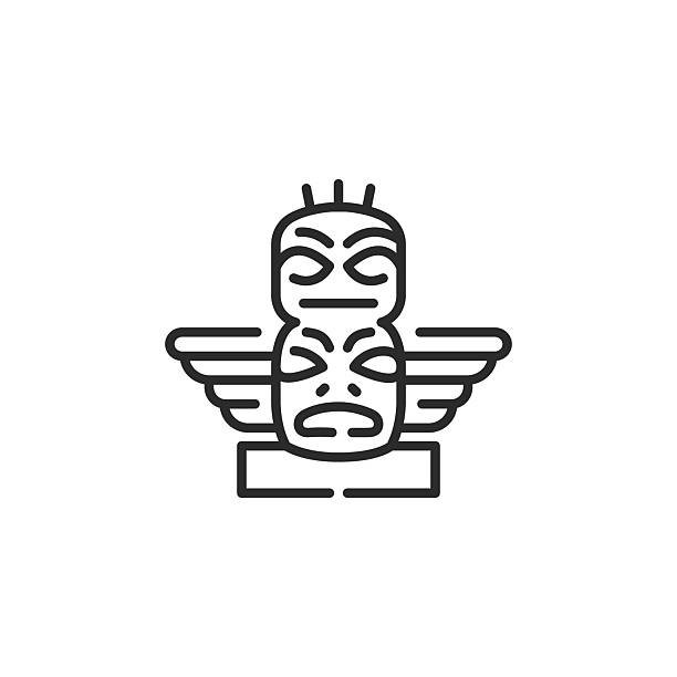 Totem icon. Simple totem icon for social media, app and web design. Vector illustration