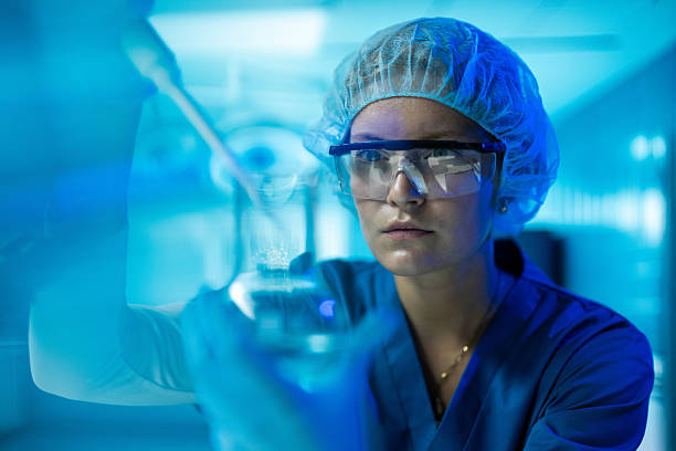 istock Woman technician in Medical laboratory. 2224678539