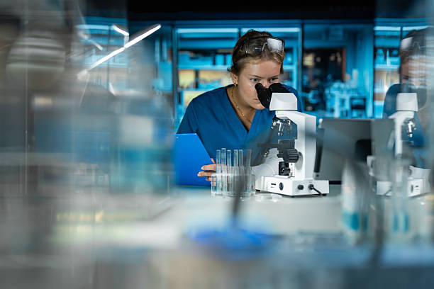 istock Woman technician in Medical laboratory. 2224678568