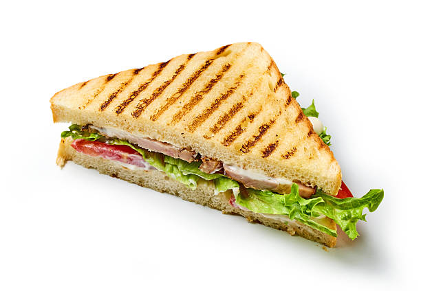 istock club sandwich on white background 2224681126