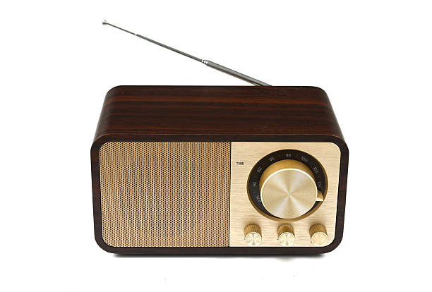 istock Retro bluetooth radio speaker isolated on white background. 2224711409
