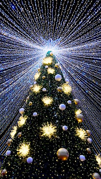 istock A christmas tree with lights and balls in Mex, Mexico 2224715215
