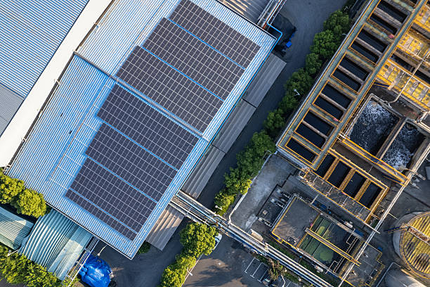 istock solar power on roof top factory 2224726877