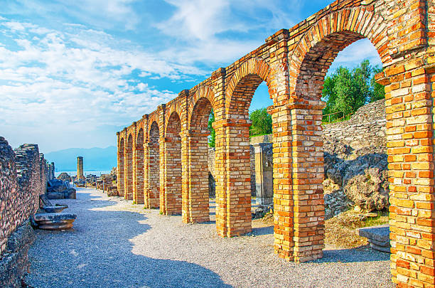 Grottoes of Catullus is the ruins of a Roman villa 1st century BC in Sirmione, northern Italy