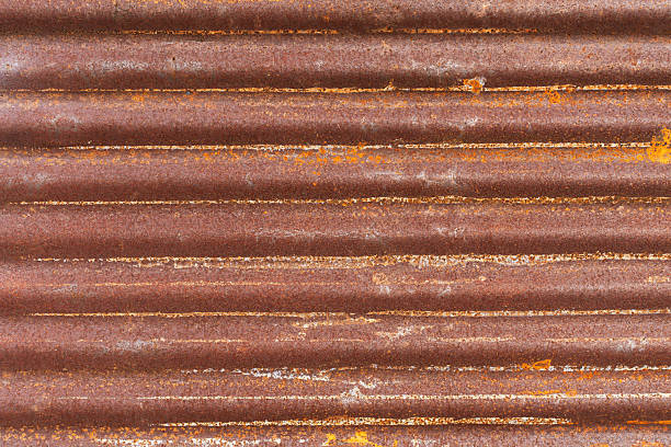 Old galvanized iron wall. Zinc wall. Texture wallpaper. Rough texture.