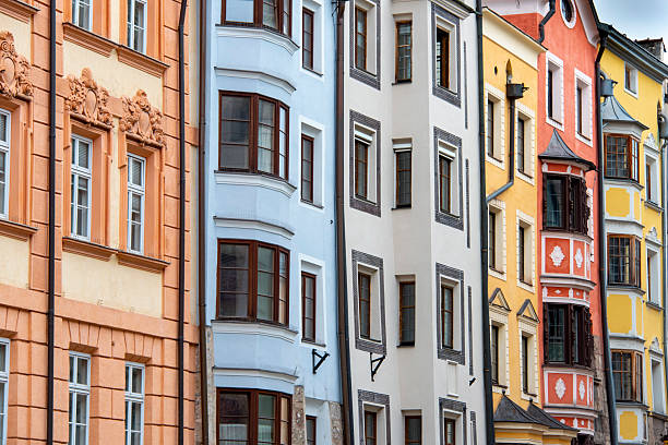 istock Colorful Apartments in Innsbruck 2224751476