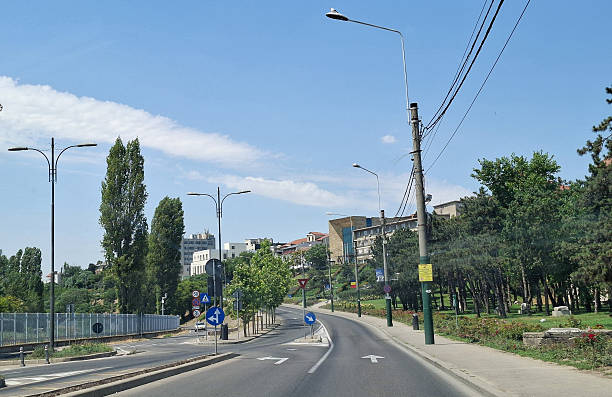 istock Road and buildings in Constanta, Romania 2224758548