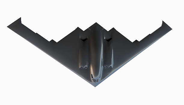 Northrop Grumman B2 Spirit bomber aircraft ideal for aviation enthusiasts, military publications, and defense related websites. Stealth design. Aerodynamic. Futuristic. 3D Rendering
