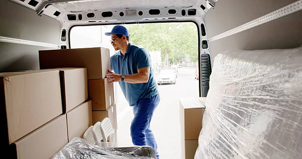 istock Professional Mover Team Delivering Furniture Using Van 2224774655