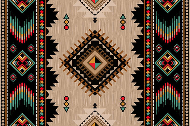 istock Navajo tribal vector seamless pattern. Native American ornament. Ethnic South Western decor style. Boho geometric ornament. Vector seamless pattern. Mexican blanket, rug. Woven carpet illustration 2224779149