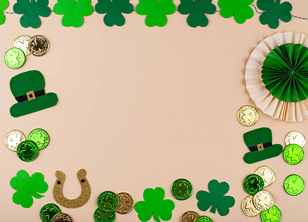 istock St. Patricks Day background with shamrock 2224779466