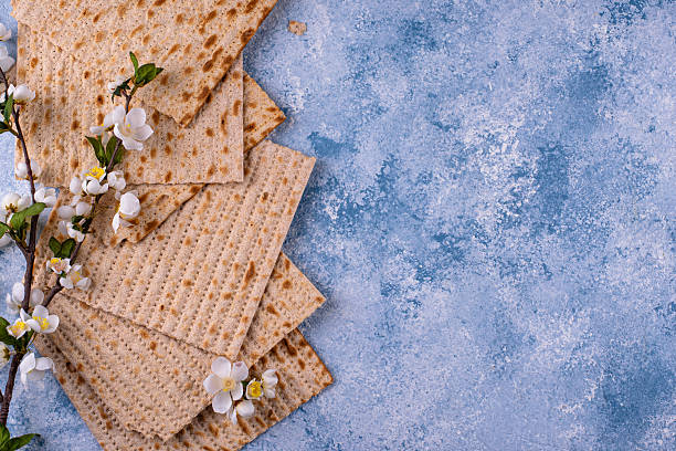 istock Traditional Jewish bread matzo for Passover 2224779913