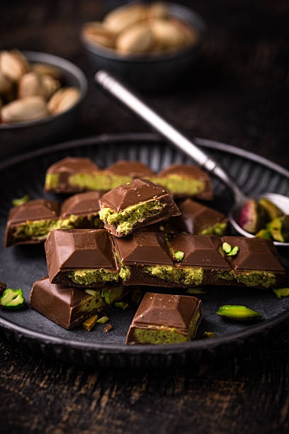 istock Dubai chocolate with kadayif pistachio filling 2224779953