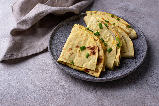istock Quesadilla with chicken, tortilla wrap 2224780345