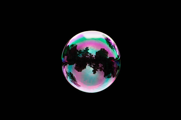 Close up of Bubbles in a Park