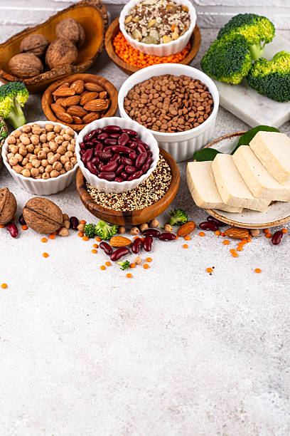 istock Asortment of plant based vegan protein products 2224780653