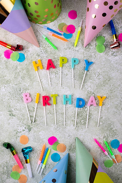 istock Happy birthday party celebrating background 2224781006