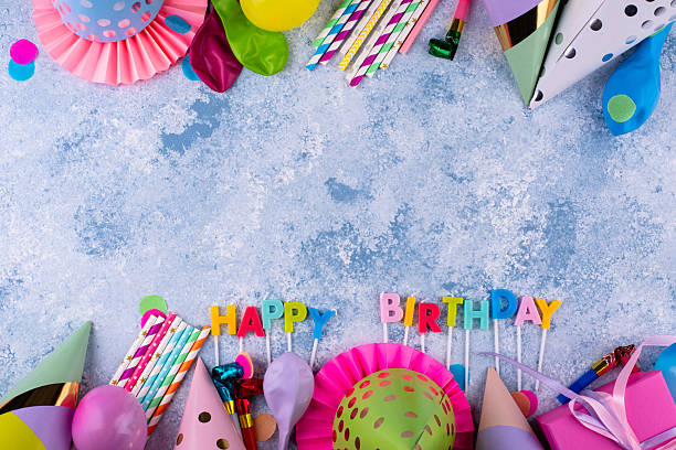 istock Happy birthday party celebrating background 2224781026
