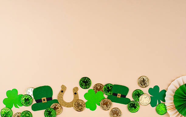 istock St. Patricks Day background with shamrock 2224781218