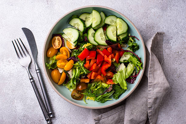 istock Fresh healthy organic vegetable salad 2224781228