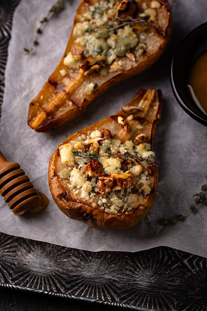 istock Baked pears with blue cheese and honey 2224781235