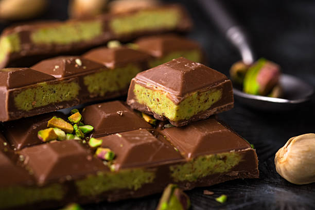 istock Dubai chocolate with kadayif pistachio filling 2224781371