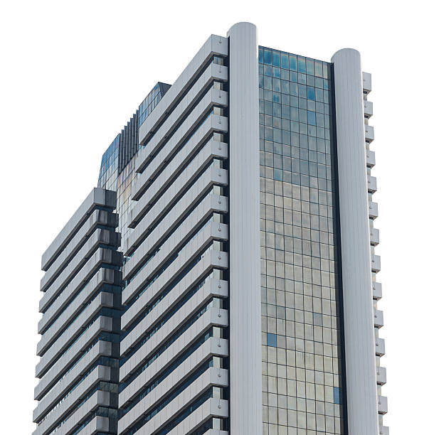 istock White tower office building isolated on white background with clipping path 2224782716