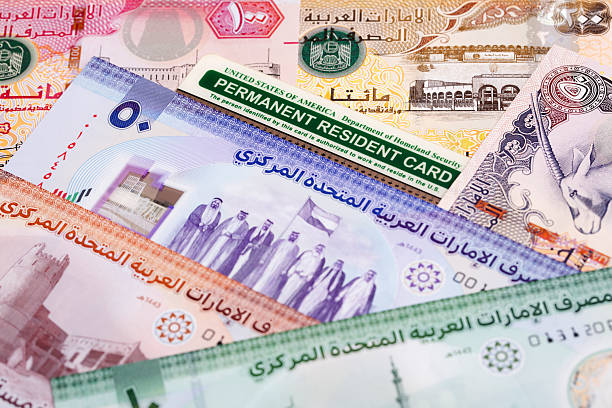 istock American permanent resident card on United Arab Emirates Dirham 2224784263