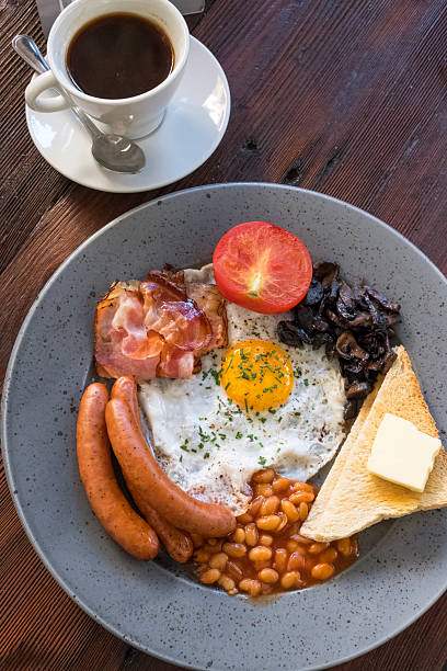istock English breakfast and a cup of coffee 2224795047