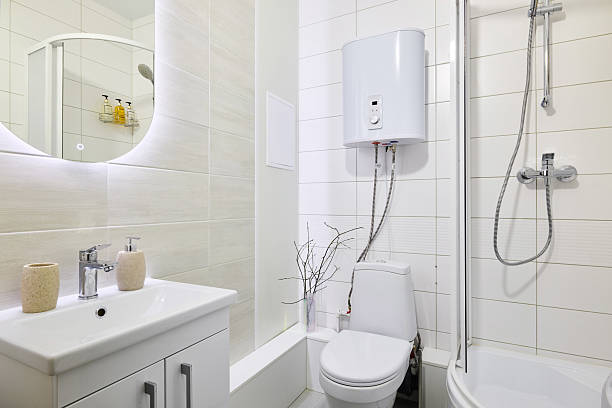 istock This is a modern bathroom featuring an elegant shower along with a stylish sink 2224804271