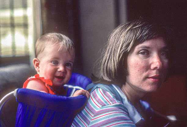 Thousand Islands - Mother & Daughter - 1982. Scanned from Kodachrome 25 slide.
