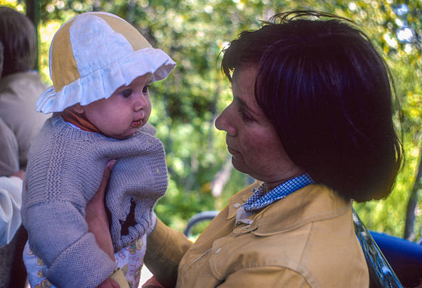 Mackinac Island - Mother & Daughter - 1982. Scanned from Kodachrome 25 slide.