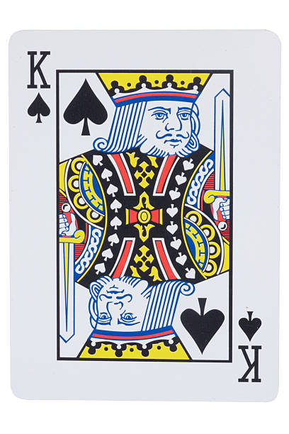 istock card gambling on white game luck. king spades 2224811411
