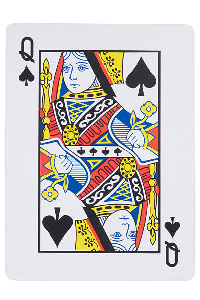 istock card gambling on white game luck queen spades 2224811423