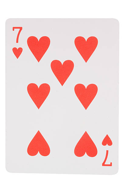 istock card gambling on white game luck seven hearts 2224811581