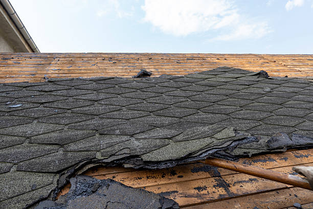 istock Removal of roofing felt on an old shed 2224814160