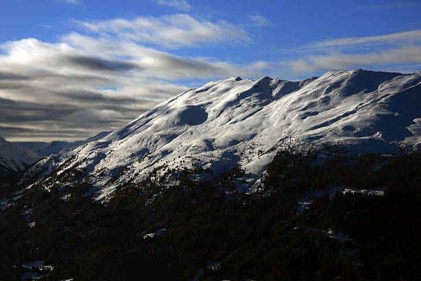 Panorama view on the mountain range in Tirol, Austria.