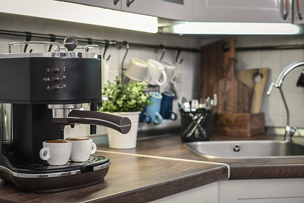 istock Coffeemaker  in interior of modern kitchen 2224822940
