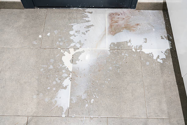 istock Milk stains on grey floor 2224827999