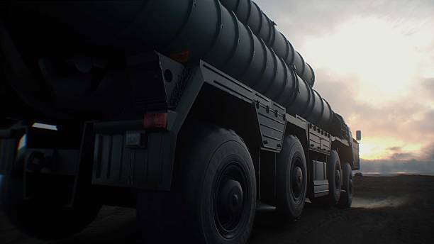 istock Russian air defense system. Military base.3d rendering. 2224833214