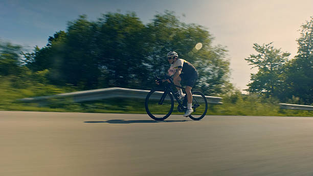 istock Riding on the road, a cyclist in motion, speed and endurance 2224833594