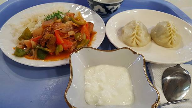 istock Manti -  a steamed dumpling with meat filling 2224835377