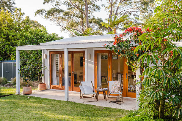 istock Small Villa with lush gardens 2224841409